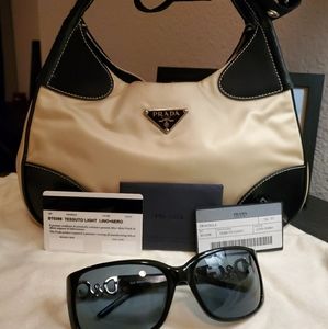 Prada Tessuto Light Hobo Bag